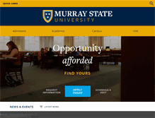 Tablet Screenshot of murraystate.edu